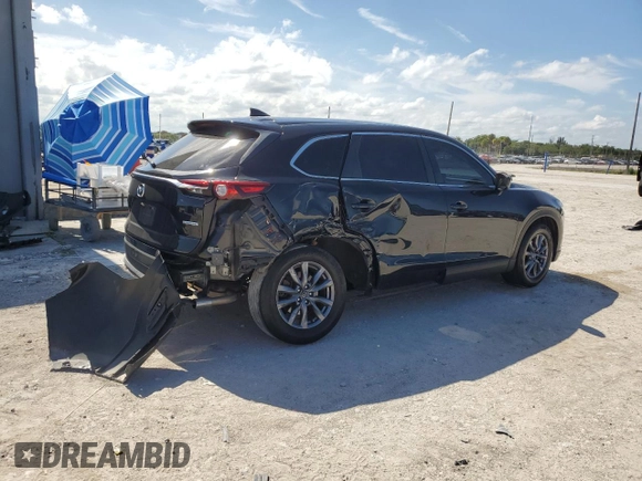 2021 Mazda CX-9 Sport with VIN JM3TCBBY6M0506576, listed as a Copart auction lot 56307514 with 36,310 mi miles and Salvage Title. Bid and sale history available at DreamBid. Image 3.