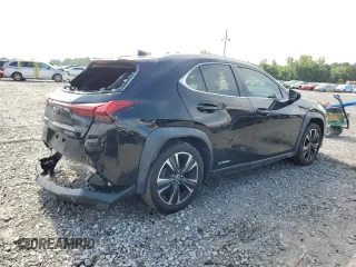 2021 Lexus UX 250h with VIN JTHX9JBH2M2049657, listed as a Copart auction lot 58744945 with 36,054 mi miles and Salvage title. Bid and sale history available at DreamBid. Image 3.