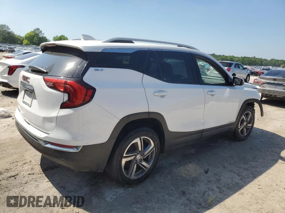 2020 GMC Terrain SLT z VIN 3GKALPEV3LL243810, wystawiony jako Copart lot #52027375 z przebiegiem 87 682 mil mil oraz Czysty tytuł • Clean title. Historia ofert i sprzedaży dostępna na DreamBid. Obrazek 3.
