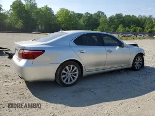 2010 Lexus LS 460 with VIN JTHCL5EF2A5005802, listed as a Copart auction lot 55045745 with 146,507 mi miles and Salvage title. Bid and sale history available at DreamBid. Image 3.