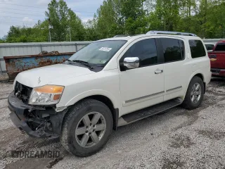 2014 Nissan Armada Platinum z VIN 5N1BA0NE0EN600940, wystawiony jako Copart lot #56737255 z przebiegiem 166 323 mil mil oraz Szkoda całkowita • Salvage title. Historia ofert i sprzedaży dostępna na DreamBid. Obrazek 1.