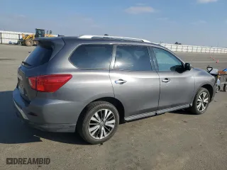 2017 Nissan Pathfinder SV with VIN 5N1DR2MN8HC678901, listed as a Copart auction lot 46907735 with 142,241 mi miles and Clean Title. Bid and sale history available at carsss.com. Image 3.