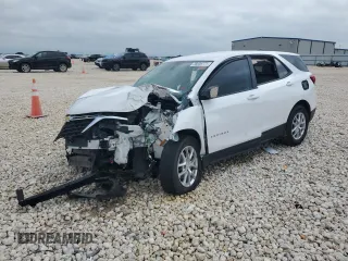 2024 Chevrolet Equinox LS z VIN 3GNAXHEGXRL133599, wystawiony jako Copart lot #55939775 z przebiegiem 34 974 mil mil oraz Szkoda całkowita • Salvage title. Historia ofert i sprzedaży dostępna na DreamBid. Obrazek 1.