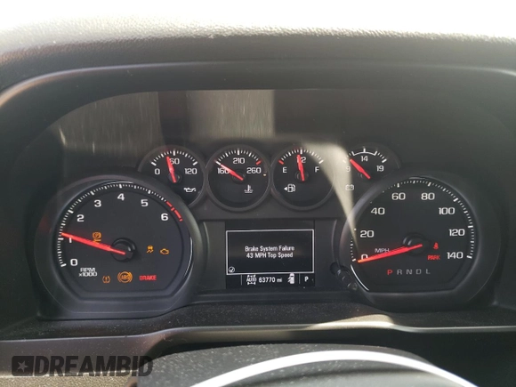 2021 Chevrolet Silverado 1500 Custom with VIN 3GCPYBEH9MG130670, listed as a Copart auction lot 68754854 with 63,770 mi miles and Salvage Title. Bid and sale history available at DreamBid. Image 9.