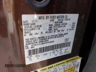 2012 Ford Expedition XLT с VIN 1FMJU1J56CEF22689, выставлен на аукционе Copart как лот 82852054 с пробегом 168 563 миль миль и Списание • Salvage title. История ставок и продаж доступна на DreamBid. Изображение 13.