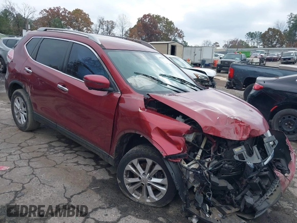 2016 Nissan Rogue SV with VIN JN8AT2MT3GW027636, listed as a IAAI auction lot 40953471 with 128,639 mi miles and . Bid and sale history available at carsss.com. Image 1.