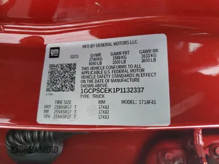 2023 Chevrolet Colorado 2WD LT z VIN 1GCPSCEK1P1132337, wystawiony jako Copart lot #41906535 z przebiegiem 19 905 mil mil oraz Szkoda całkowita • Salvage title. Historia ofert i sprzedaży dostępna na DreamBid. Obrazek 12.