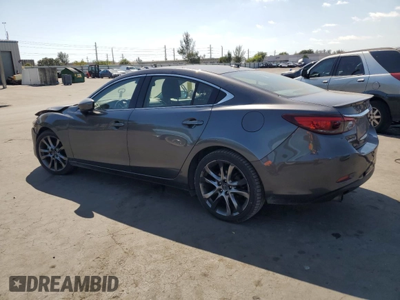 2017 Mazda 6 Grand Touring with VIN JM1GL1W5XH1133708, listed as a Copart auction lot 49009255 with 115,259 mi miles and Salvage Title. Bid and sale history available at carsss.com. Image 2.