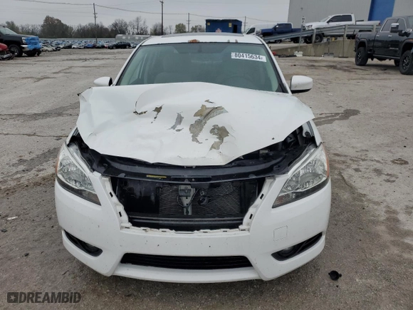 2015 Nissan Sentra SV with VIN 3N1AB7AP3FY354213, listed as a Copart auction lot 80415634 with 119,017 mi miles and Salvage Title. Bid and sale history available at carsss.com. Image 5.