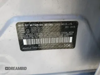 2020 Mitsubishi Mirage ES z VIN ML32F3FJ1LHF06232, wystawiony jako Copart lot #55280225 z przebiegiem Nie podano mil oraz Szkoda całkowita • Salvage title. Historia ofert i sprzedaży dostępna na DreamBid. Obrazek 12.