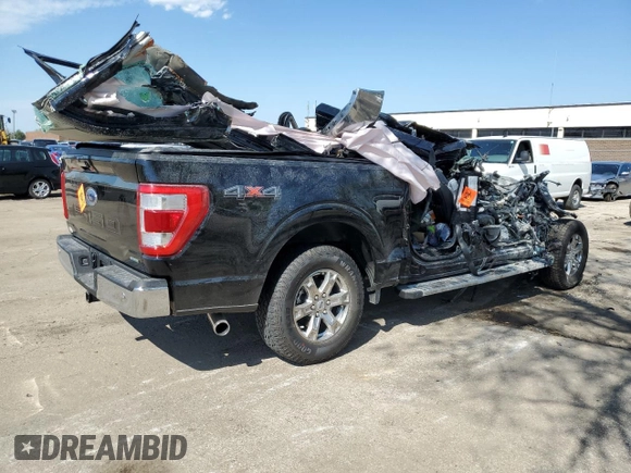 2023 Ford F-150 XL with VIN 1FTEW1EP5PFA21479, listed as a Copart auction lot 51275173 with 0 mi miles and Salvage Title. Bid and sale history available at carsss.com. Image 3.