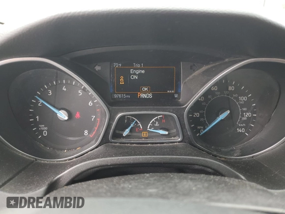 2015 Ford Focus Titanium z VIN 1FADP3N25FL324390, wystawiony jako Copart lot #59801805 z przebiegiem 97 615 mil mil oraz Szkoda całkowita • Salvage title. Historia ofert i sprzedaży dostępna na DreamBid. Obrazek 9.