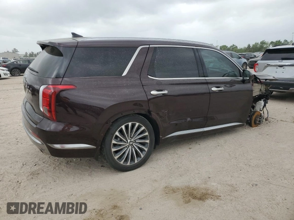 2023 Hyundai Palisade Calligraphy z VIN KM8R74GE9PU610179, wystawiony jako Copart lot #51637325 z przebiegiem 20 473 mil mil oraz Szkoda całkowita • Salvage title. Historia ofert i sprzedaży dostępna na DreamBid. Obrazek 3.