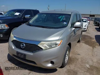2012 Nissan Quest SL with VIN JN8AE2KP9C9043431, listed as a IAAI auction lot 41864134 with 186,514 mi miles. Bid and sale history available at carsss.com. Image 2.