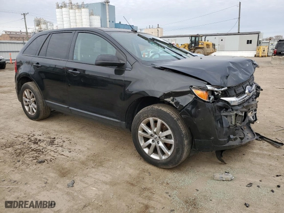 2013 Ford Edge SEL with VIN 2FMDK3JC1DBB90199, listed as a Copart auction lot 81990874 with 146,509 mi miles and Salvage Title. Bid and sale history available at carsss.com. Image 4.