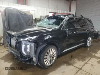 2020 Hyundai Palisade Limited z VIN KM8R54HEXLU126391, wystawiony jako Copart lot #52693395 z przebiegiem 94 105 mil mil oraz Szkoda całkowita • Salvage title. Historia ofert i sprzedaży dostępna na DreamBid. Obrazek 1.