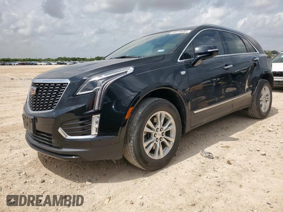 2021 Cadillac XT5 FWD Luxury with VIN 1GYKNAR42MZ120996, listed as a Copart auction lot 63314655 with 49,977 mi miles and Salvage title. Bid and sale history available at DreamBid. Image 1.