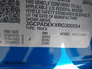 2024 Chevrolet Silverado 1500 with VIN 3GCPADEKXRG300554, listed as a IAAI auction lot 41314009 with 8,342 mi miles and . Bid and sale history available at DreamBid. Image 9.