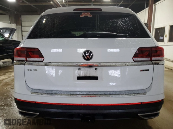 2021 Volkswagen Atlas SE z VIN 1V2KR2CA2MC546509, wystawiony jako Copart lot #57641175 z przebiegiem 43 620 mil mil oraz Szkoda całkowita • Salvage title. Historia ofert i sprzedaży dostępna na DreamBid. Obrazek 6.