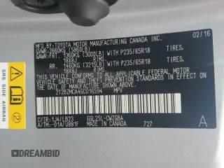2016 Lexus RX 350 with VIN 2T2BZMCA4GC016594, listed as a Copart auction lot 53874075 with Not Provided miles and Salvage Title. Bid and sale history available at DreamBid. Image 13.