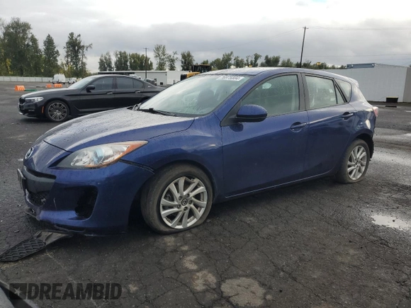2013 Mazda 3 i Touring with VIN JM1BL1L86D1705148, listed as a Copart auction lot 76975804 with 73,900 mi miles and Salvage title. Bid and sale history available at DreamBid. Image 1.