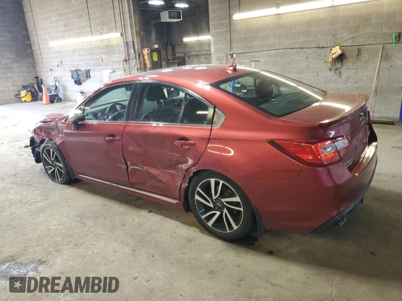 2019 Subaru Legacy Sport with VIN 4S3BNAS67K3008146, listed as a Copart auction lot 48481935 with 44,237 mi miles and Salvage Title. Bid and sale history available at carsss.com. Image 2.