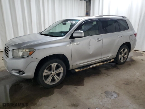 2008 Toyota Highlander Sport with VIN JTEDS43A482048698, listed as a Copart auction lot 49621175 with 214,776 mi miles and Clean Title. Bid and sale history available at carsss.com. Image 1.