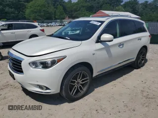 2014 Infiniti QX60 with VIN 5N1AL0MM0EC538966, listed as a Copart auction lot 60871735 with 99,479 mi miles and Salvage title. Bid and sale history available at DreamBid. Image 1.