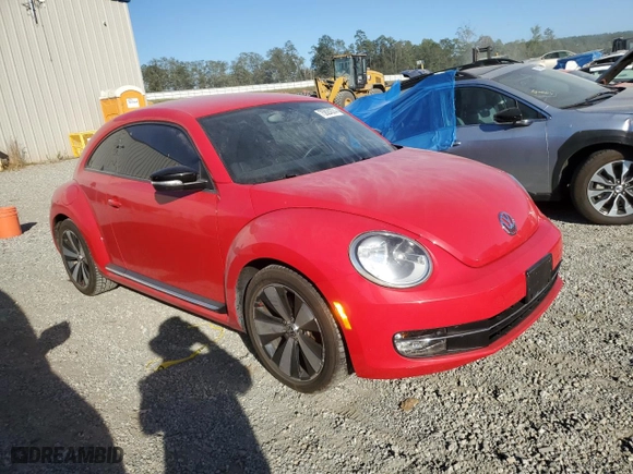 2012 Volkswagen Beetle 2.0T Turbo PZEV with VIN 3VWVA7AT5CM609295, listed as a Copart auction lot 75624374 with 55,287 mi miles and Non Repairable. Bid and sale history available at carsss.com. Image 4.