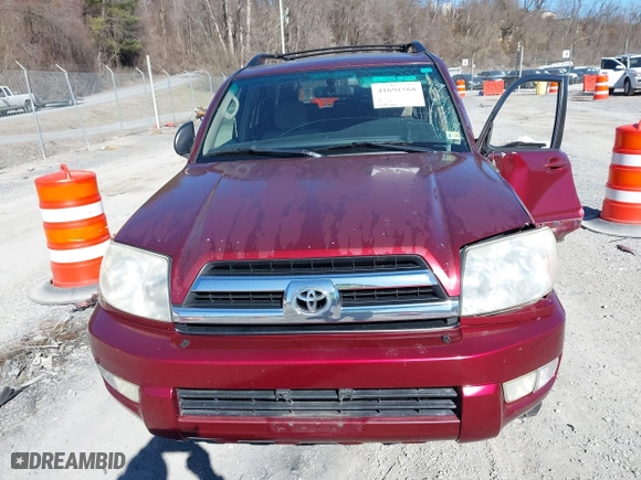 2005 Toyota 4Runner SR5 with VIN JTEBU14R658051910, listed as a IAAI auction lot 41691568 with 153,066 mi miles. Bid and sale history available at carsss.com. Image 18.