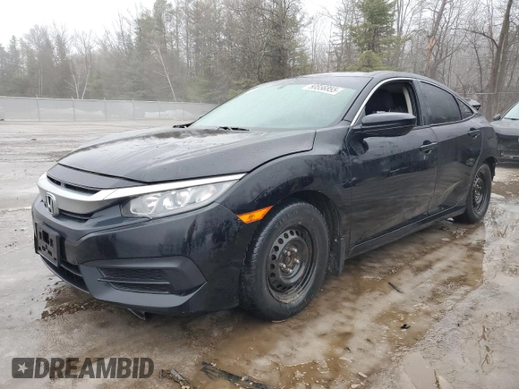 2016 Honda Civic Sedan LX with VIN 2HGFC2F52GH011380, listed as a Copart auction lot 50556855 with 197,350 mi miles and Salvage Title. Bid and sale history available at carsss.com. Image 1.