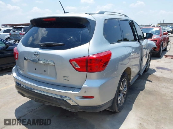 2017 Nissan Pathfinder SV with VIN 5N1DR2MM0HC609840, listed as a IAAI auction lot 42297249 with 143,273 mi miles and . Bid and sale history available at DreamBid. Image 4.
