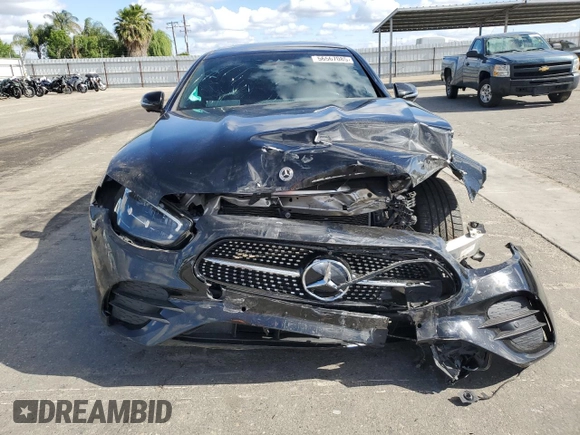 2022 Mercedes-Benz E 350 with VIN W1KZF8DB0NB077775, listed as a Copart auction lot 56567085 with 39,548 mi miles and Salvage title. Bid and sale history available at DreamBid. Image 5.