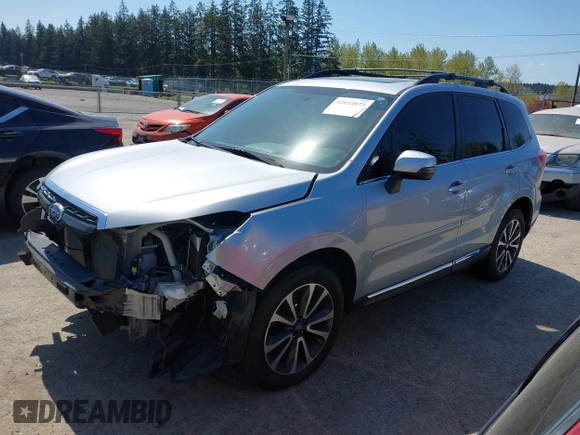 2018 Subaru Forester Touring with VIN JF2SJGWC0JH523099, listed as a IAAI auction lot 42034873 with 25,763 mi miles. Bid and sale history available at carsss.com. Image 14.