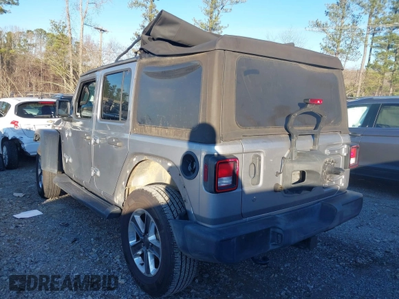 2018 Jeep Wrangler Unlimited Sport S z VIN 1C4HJXDG0JW158935, wystawiony jako IAAI lot #41187384 z przebiegiem 69 721 mil mil oraz . Historia ofert i sprzedaży dostępna na DreamBid. Obrazek 3.