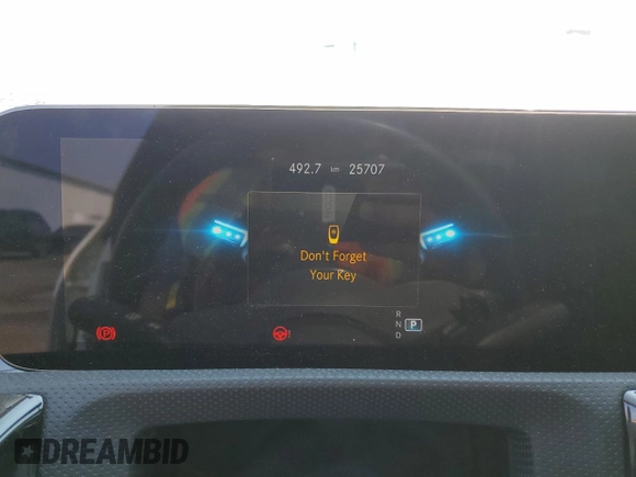 2023 Mercedes-Benz CLA 250 with VIN W1K5J4HB0PN345404, listed as a Copart auction lot 58821575 with 25,707 mi miles and Salvage title. Bid and sale history available at DreamBid. Image 9.