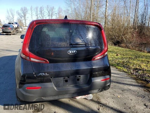 2020 Kia Soul LX with VIN KNDJ23AU9L7064440, listed as a Copart auction lot 48217275 with 152,421 mi miles and Salvage Title. Bid and sale history available at carsss.com. Image 6.