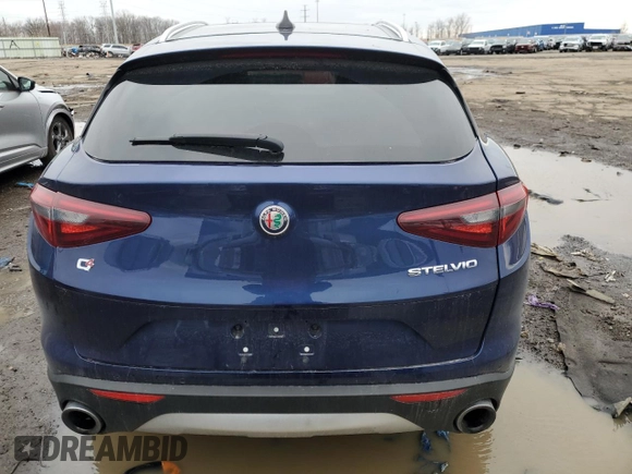 2019 Alfa Romeo Stelvio Ti with VIN ZASPAKBN4K7C58880, listed as a Copart auction lot 49688885 with 43,764 mi miles and Clean title. Bid and sale history available at DreamBid. Image 6.