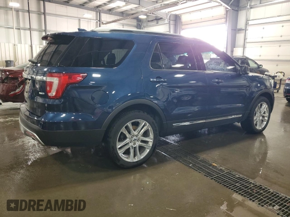 2016 Ford Explorer XLT with VIN 1FM5K8D82GGC33910, listed as a Copart auction lot 51182215 with 146,107 mi miles and Salvage Title. Bid and sale history available at DreamBid. Image 3.