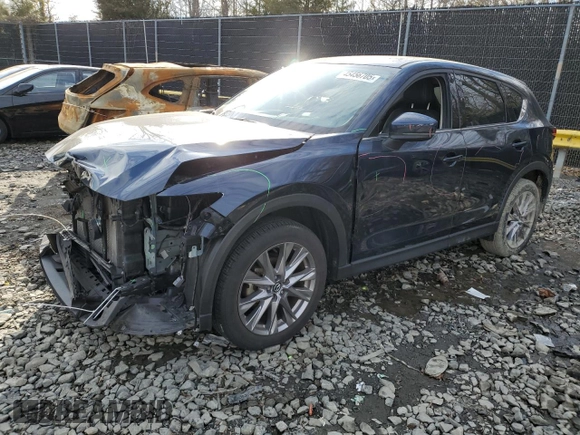 2021 Mazda CX-5 Grand Touring with VIN JM3KFBDM6M1368030, listed as a Copart auction lot 45368665 with 29,175 mi miles and Salvage Title. Bid and sale history available at carsss.com. Image 1.