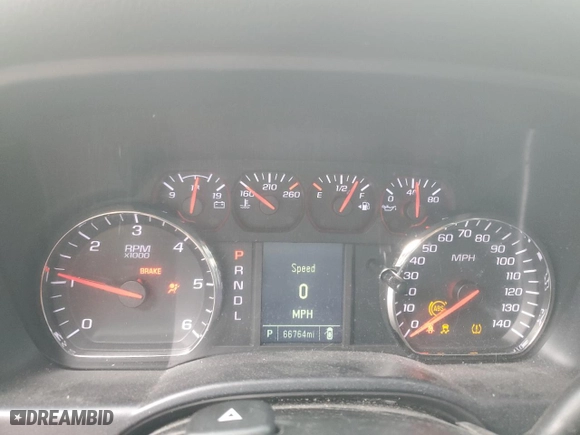 2017 Chevrolet Silverado 1500 Custom with VIN 1GCVKPEH6HZ126345, listed as a Copart auction lot 51174464 with 66,764 mi miles and Salvage Title. Bid and sale history available at carsss.com. Image 9.