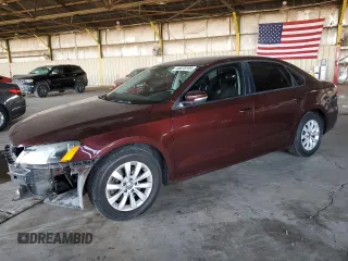 2013 Volkswagen Passat Wolfsburg Edition with VIN 1VWAP7A36DC096378, listed as a Copart auction lot 44678105 with 126,507 mi miles and Salvage Title. Bid and sale history available at carsss.com. Image 1.