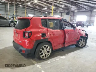 2018 Jeep Renegade Latitude with VIN ZACCJABB8JPG93233, listed as a Copart auction lot 58553795 with Not provided miles and Non repairable. Bid and sale history available at DreamBid. Image 3.