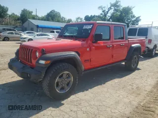 2020 Jeep Gladiator Sport S с VIN 1C6HJTAG2LL135519, выставлен на аукционе Copart как лот 60145775 с пробегом 35 122 миль миль и Списание • Salvage title. История ставок и продаж доступна на DreamBid. Изображение 1.