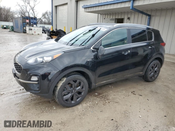 2020 Kia Sportage S with VIN KNDP6CAC3L7666403, listed as a Copart auction lot 50590185 with 87,245 mi miles and Salvage Title. Bid and sale history available at carsss.com. Image 1.