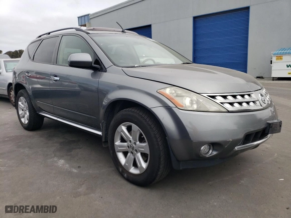 2007 Nissan Murano S with VIN JN8AZ08WX7W626069, listed as a Copart auction lot 64867864 with 135,636 mi miles and Salvage Title. Bid and sale history available at carsss.com. Image 4.