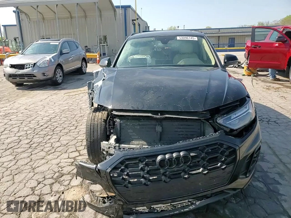 2022 Audi Q5 S line Premium Plus with VIN WA1EAAFY8N2054528, listed as a Copart auction lot 53096145 with 47,887 mi miles and Salvage Title. Bid and sale history available at DreamBid. Image 14.