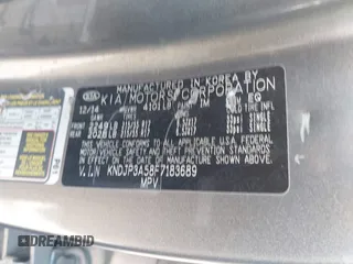 2015 Kia Soul + with VIN KNDJP3A58F7183689, listed as a IAAI auction lot 41884776 with 141,239 mi miles and . Bid and sale history available at DreamBid. Image 9.