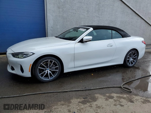 2024 BMW 4 Series 430i xDrive with VIN WBA43AT00RCR90165, listed as a Copart auction lot 81356814 with 11,340 mi miles and Salvage Title. Bid and sale history available at carsss.com. Image 1.