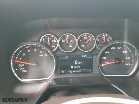 2021 Chevrolet Tahoe LT with VIN 1GNSCNKD6MR130449, listed as a Copart auction lot 83412174 with 60,598 mi miles and Salvage Title. Bid and sale history available at carsss.com. Image 9.